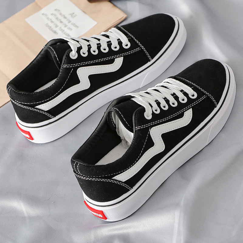 Vans Shoes Old Skool - 2025年春新作 キャンバスシューズ 女子学生向け 通気性抜群 白スニーカー