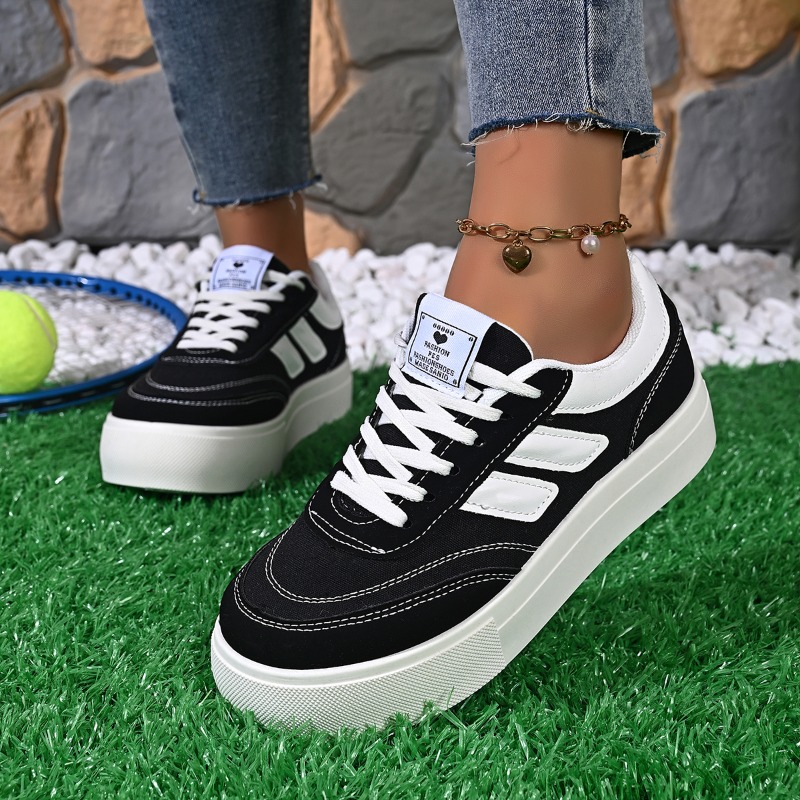Vans Shoes Old Skool - 真新しい女性用キャンバスヴァルカナイズシューズ、レースアップスポーツプラットフォームシューズ、女の子用アウトドアレジャーフラットシューズ、原宿スクールテニススニーカー