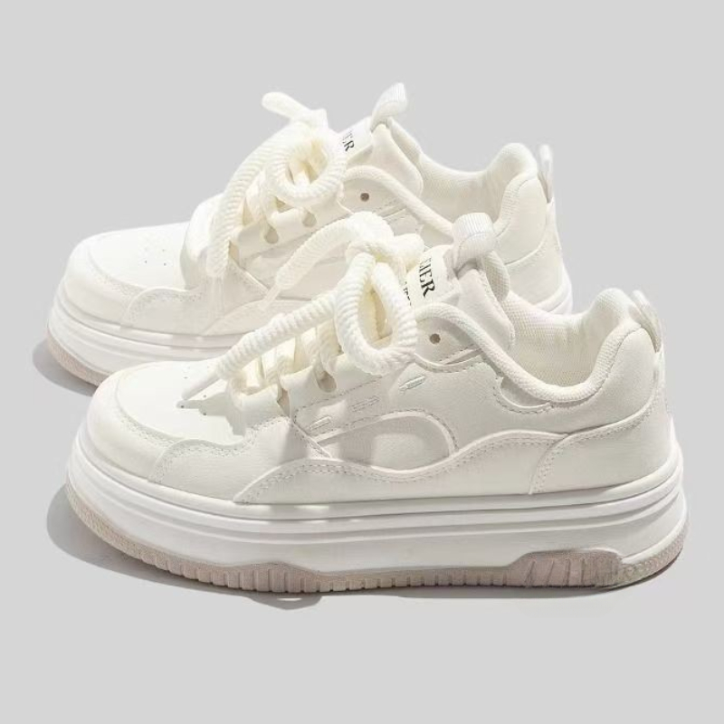 ラウンドトゥレースアップカジュアルホワイト厚底加硫靴季節の新 - Vans Shoes Old Skool のレビューと価格