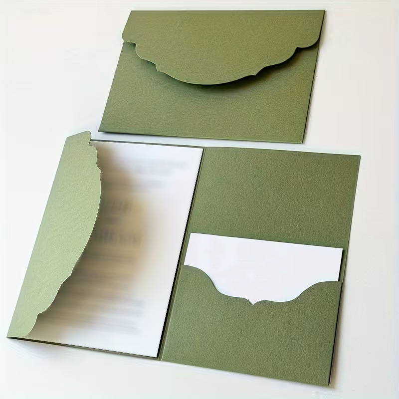 10 ピース/ロット三つ折り封筒グリーン 18 × 13 セ - Wax Seal Letter Kit のレビューと価格