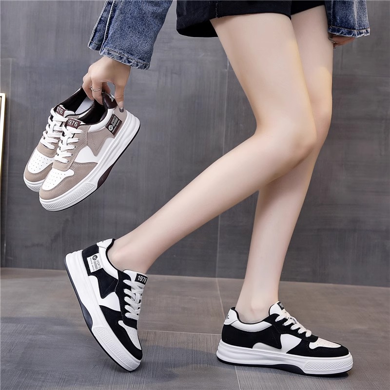 女性の春秋の新しい厚底カジュアルスポーツシューズ女子学生向け - Vans Shoes Old Skool のレビューと価格