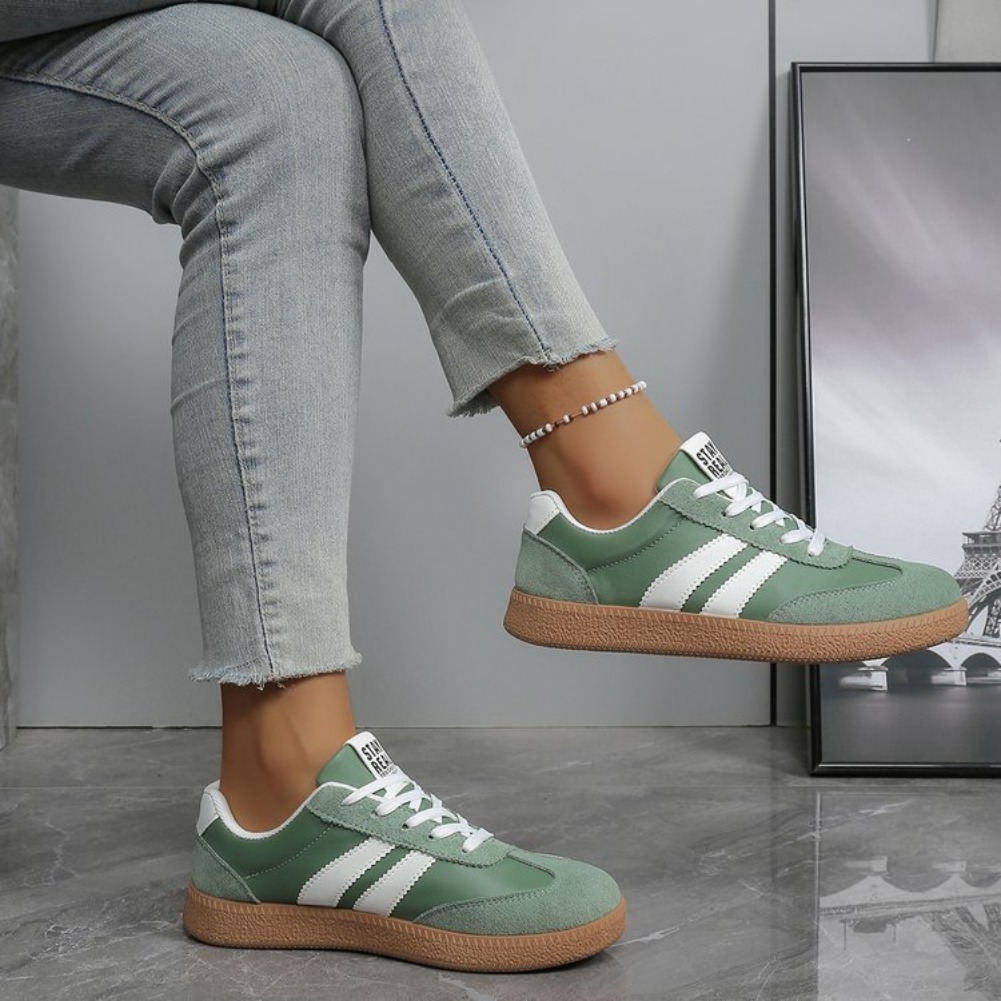 軽量で快適なスニーカー女性のためのファッションストライプレー - Vans Shoes Old Skool のレビューと価格