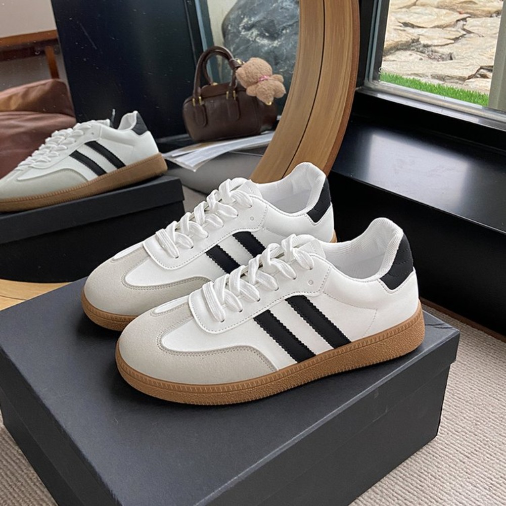 女性のファッションテニススニーカーフラットレースアップ加硫靴 - Vans Shoes Old Skool のレビューと価格